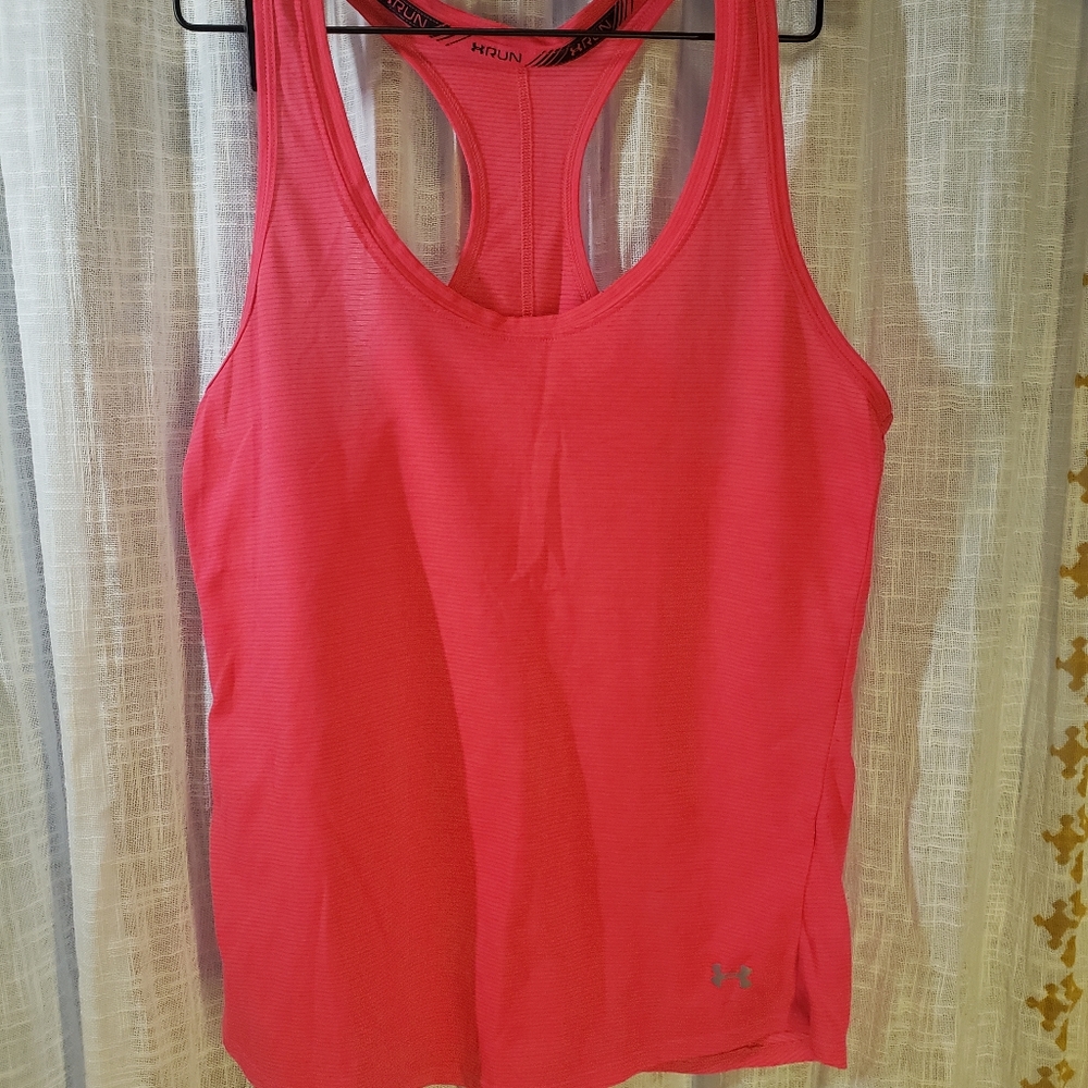 Hot pink Under Armor tank